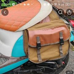 バイクサイドバッグ　茶　新品未使用の画像