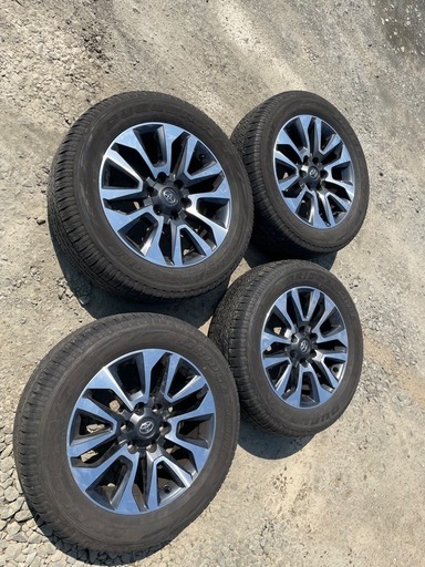 150後期プラドTZ-G 純正ホイールタイヤセット