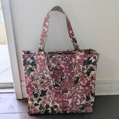 花柄ビニールバッグ
