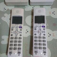 SHARPファクシミリ用インクリボン UX-NR9GW互換 と電話子機 JD-KS210 2台の画像