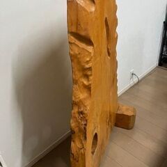 骨董　飾り置物　天然木の画像