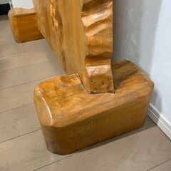 骨董　飾り置物　天然木の画像