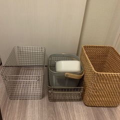 【お譲り決定】IKEA 無印　かご　いろいろ