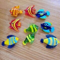 ガラス製　熱帯魚くん　９匹
