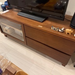 無印良品 木製AVラック 幅110cmの画像