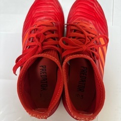 アディダスadidas Predator サッカーシューズ 赤　23.5cmの画像