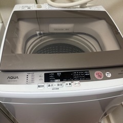 アクア　洗濯機　7kg 　2017年製の画像