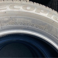 新車剥がしBS 195/65R15 24年製夏タイヤ【シャ-63 ①】