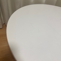 （取引き中）ロウヤ 丸テーブル 白の画像