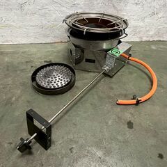 【SHINPO】 シンポ ガスコンロ こんろ機能付焼物器 焼肉 テーブルロースター埋込用 LPガス用 1LXC1C1L ⑭ 鍋対応 N0878の画像