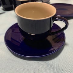 青　コーヒーカップの画像