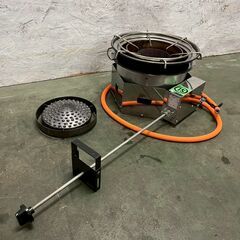 【SHINPO】 シンポ ガスコンロ こんろ機能付焼物器 焼肉 テーブルロースター埋込用 LPガス用 1LXC1C1L ⑮ 鍋対応 N0879の画像