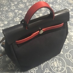 美品　正規品 2014　エルメス エールバッグ アド リュック 濃紺の画像
