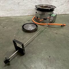 【SHINPO】 シンポ ガスコンロ こんろ機能付焼物器 焼肉 テーブルロースター埋込用 LPガス用 1LXC1C1L ⑯ 鍋対応 N0880の画像