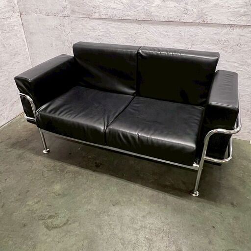 【２人掛け用】 ブラック レザー ソファー 2P シンプル モダン N0882 2人掛け用】 ブラック レザー ソファー ゆったり 2P おしゃれ