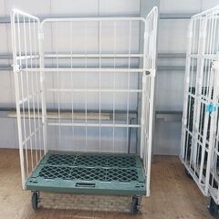 状態良好 ヤマトインダストリー P-80 カゴ台車/L型ロールコ...