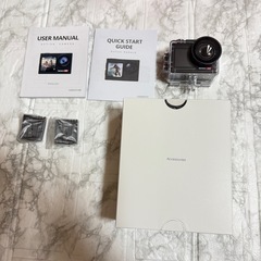 【新品未使用】アクションカメラ ウェアラブルカメラ アクションカム 4K 20MP 水中カメラの画像