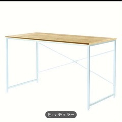 新品未使用★パソコンデスク　テーブル　勉強机　ナチュラル　100×60センチの画像