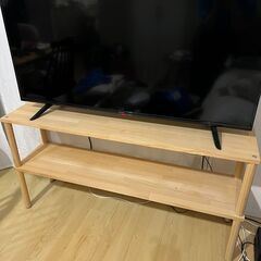 テレビボード 木製 50インチTV最適サイズ！