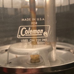 良品 コールマン 295 The PowerHouse Unleaded 295 ガソリン ツーマントル　ランタン 1992年10月 ケース付 +おまけ キャンプ アウトドア 照明 アメリカ製の画像