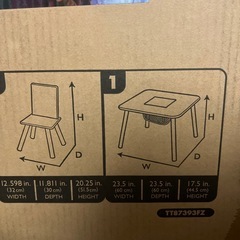 アナ雪 子ども用テーブル＆チェアの画像