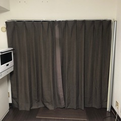 イオン　遮光性あり厚地カーテン　1組