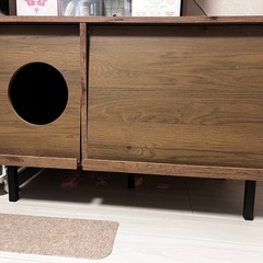 アイリスオーヤマ キャットトイレタリーキャビネットの画像