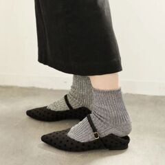 【未使用】かかとが踏める2Wayシューズ　24cmの画像