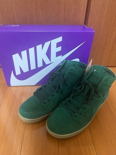 27センチ　NIKE D00489-300 グリーン ハイカットシューズ