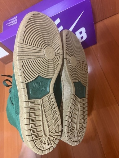 27センチ　NIKE D00489-300 グリーン ハイカットシューズ