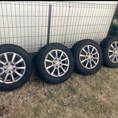 【使用少】195/65R15スタッドレスホイール4本セット　ヨコ...