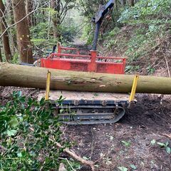 林内作業車　キャニコム　1トン積み　長物運搬　林業　山林整備　木材搬出