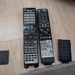 お譲りします！テレビリモコン、ブルーレイリモコン