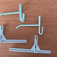 長方形 ワイヤーネット スタンド フック セットの画像