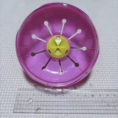 ハムスター用の吸水器と回し車の画像
