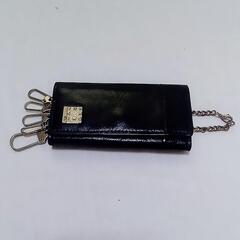 本革　レザー　キーケース　メンズ　黒の画像