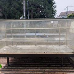 ショーケース　古着屋さん　アンティーク　ガラス