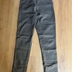 【中古】レディース ストレッチスキニーパンツ 茶色 Sサイズ相当 ポケット5個の画像