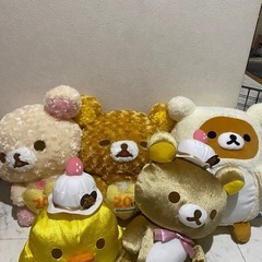 りらっくまぬいぐるみ5個セット