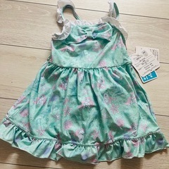 ディズニー 人魚柄 水着 110 アリエル　新品タグ付き