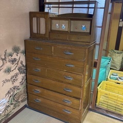 【無料0円】昭和モダンな家具、タンス