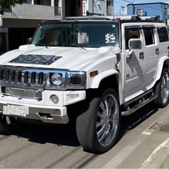 めっちゃかっこいい✨大迫力のハマーh2‼️ホワイト😎車検9月‼️...
