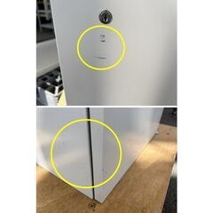 片開き書庫３段　鍵付き　F-NA-795-0520A「オフィス家具のワンツーマート」の画像