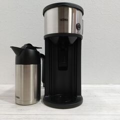 『美品』サーモス コーヒーメーカー/ECF-700/ドリップ式/真空耐熱ポット/630ml/ステンレスブラック/C0EQ0125の画像