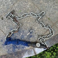 バイク等　ロックチェーン　鍵