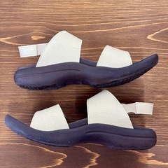 •Re:getA 日本製サンダルアイボリーの画像