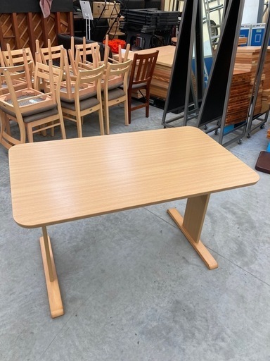 kj157】美品 横幅120cm ダイニングテーブル ナチュラル シンプル 食卓 kj157】美品 横幅120cm ダイニングテーブル ナチュラル シンプル 食卓