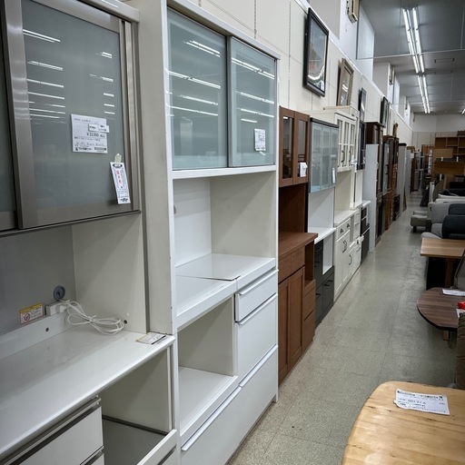 松田家具 レンジボード ※はがれあり TJ12050