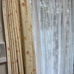 カーテン　レースセット　幅180×丈165 2枚セットの画像