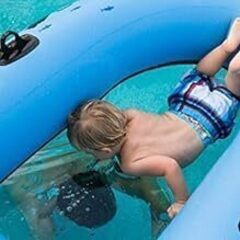 ボート フロート 船底が透けている シースルーボート 海中探索 浮き輪 子供 大人 Sieco Design AquaVue 正規品の画像